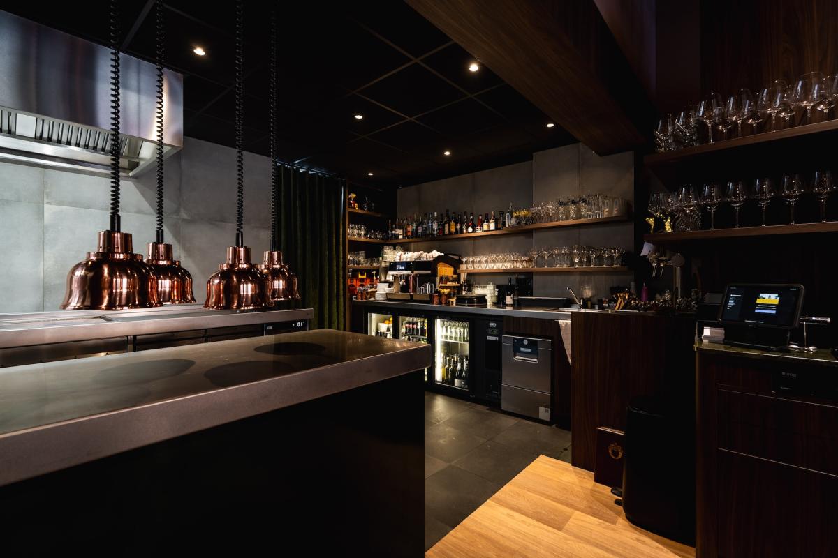De open keuken van Bistro Luux