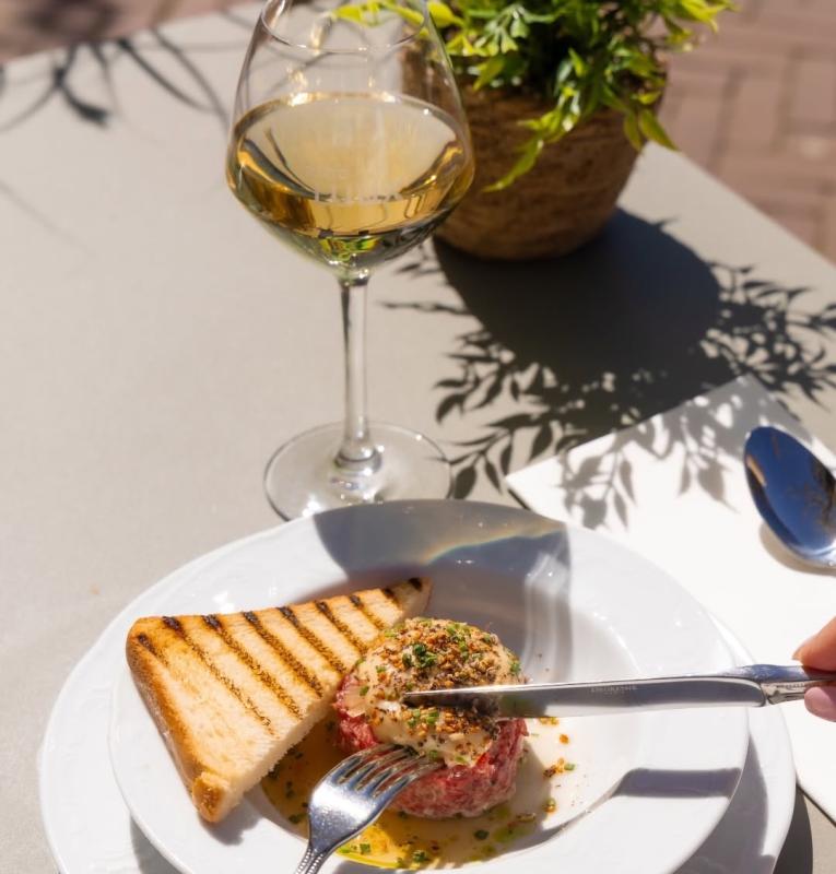Lunchen op het terras in Weert