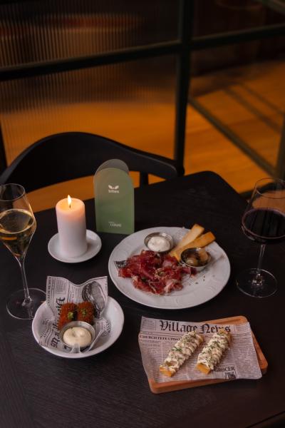 Bites op tafel in restaurant