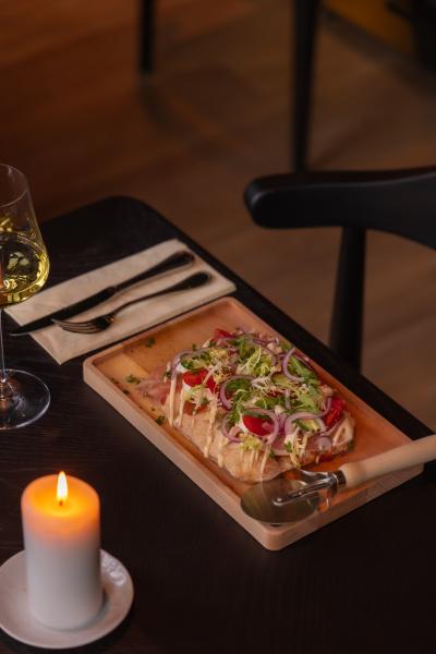 Lunchgerecht op tafel